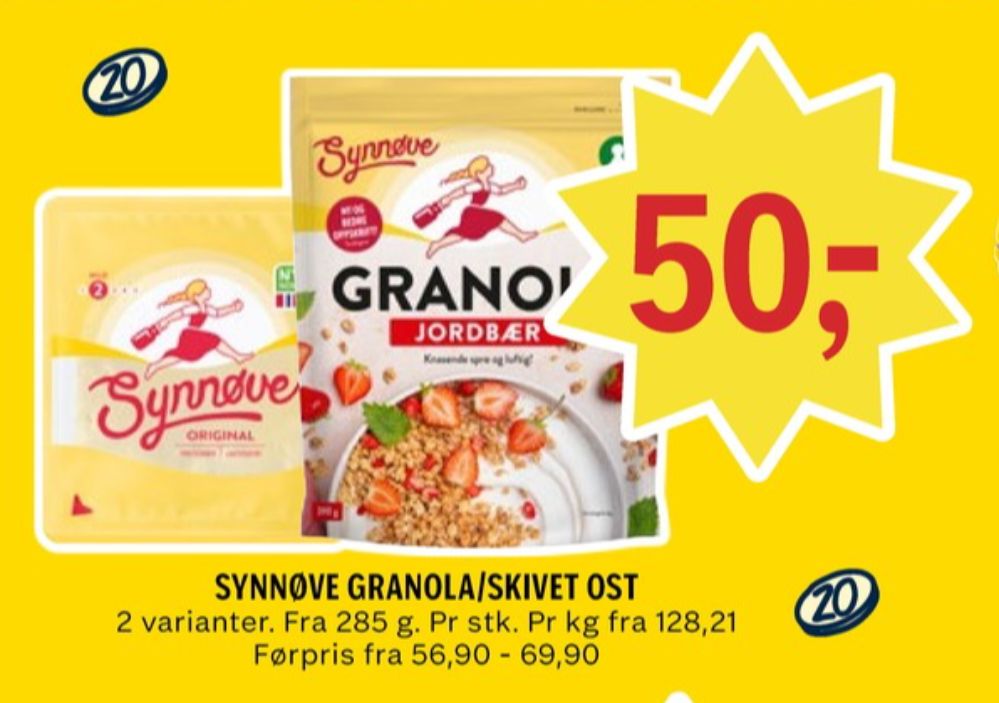 Synnøve Finden, Granola Jordbær