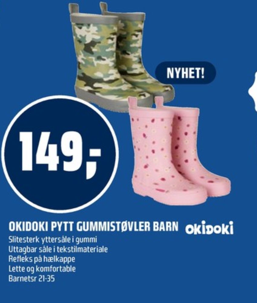 Okidoki, Gummistøvler