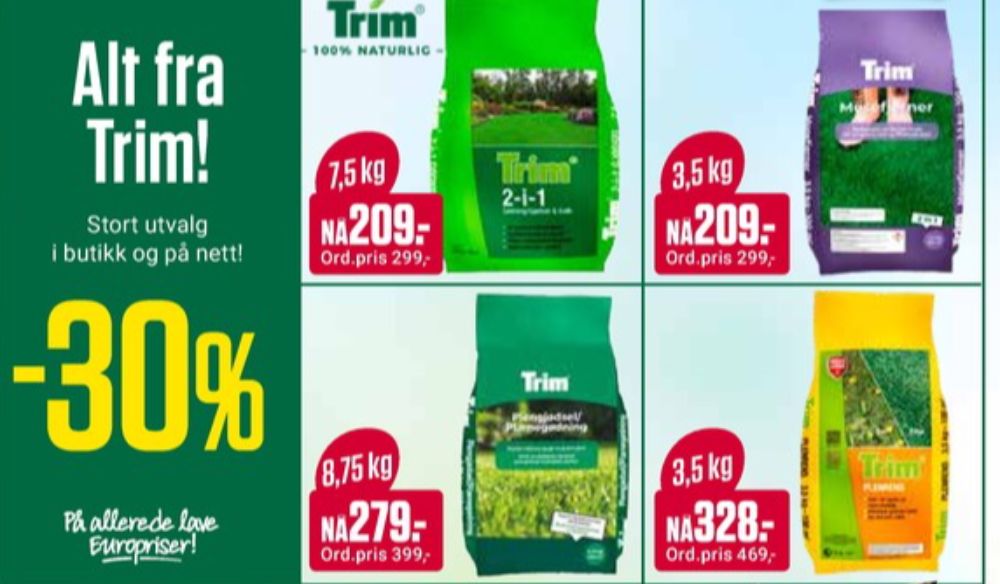 Trim, Gjødsel