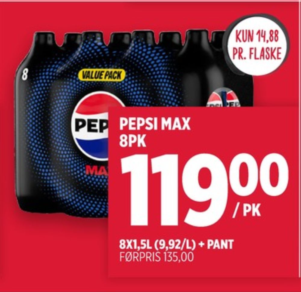 Pepsi Max, Pepsi Max 8 pk.