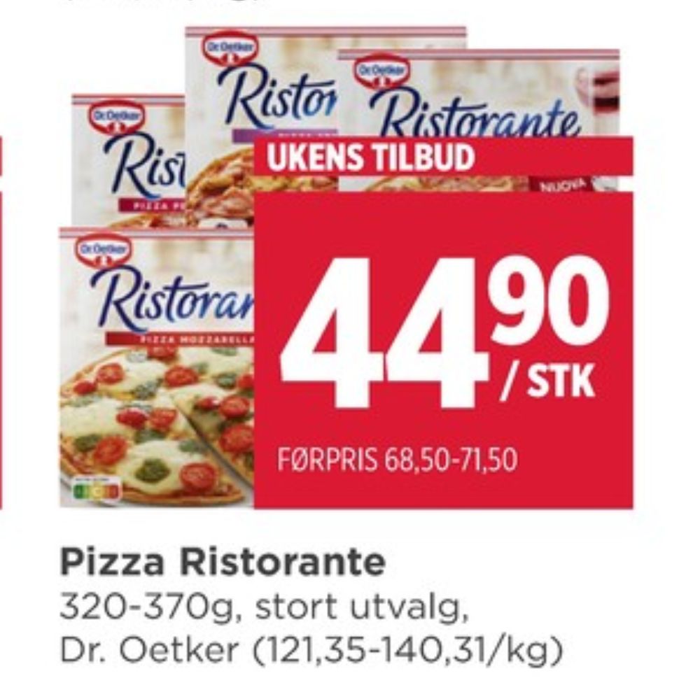 Ristorante, Mozzarella Pizza