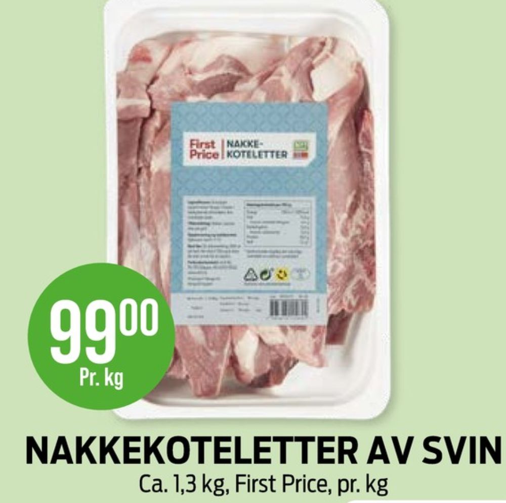 First Price, Nakkekoteletter