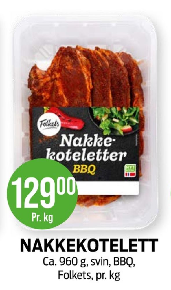 Folkets, Nakkekoteletter