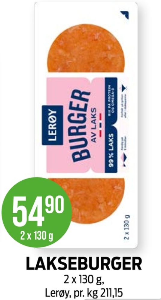 Lerøy, Lakseburger