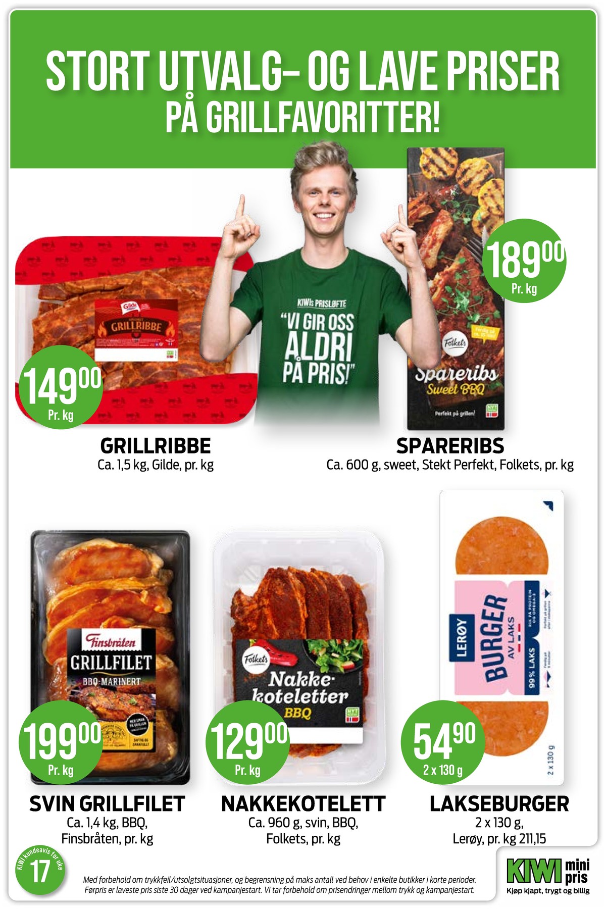 Se Kiwi kundeavis for uke 17 på Tilbudsuken.no. Se gode tilbud på mange varer, f.eks. ribbe gilde eller spareribs folkets. Les kundeavisen her! Side 2
