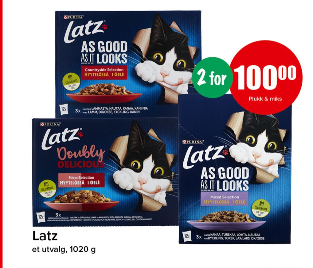 Purina Latz, Kattemat