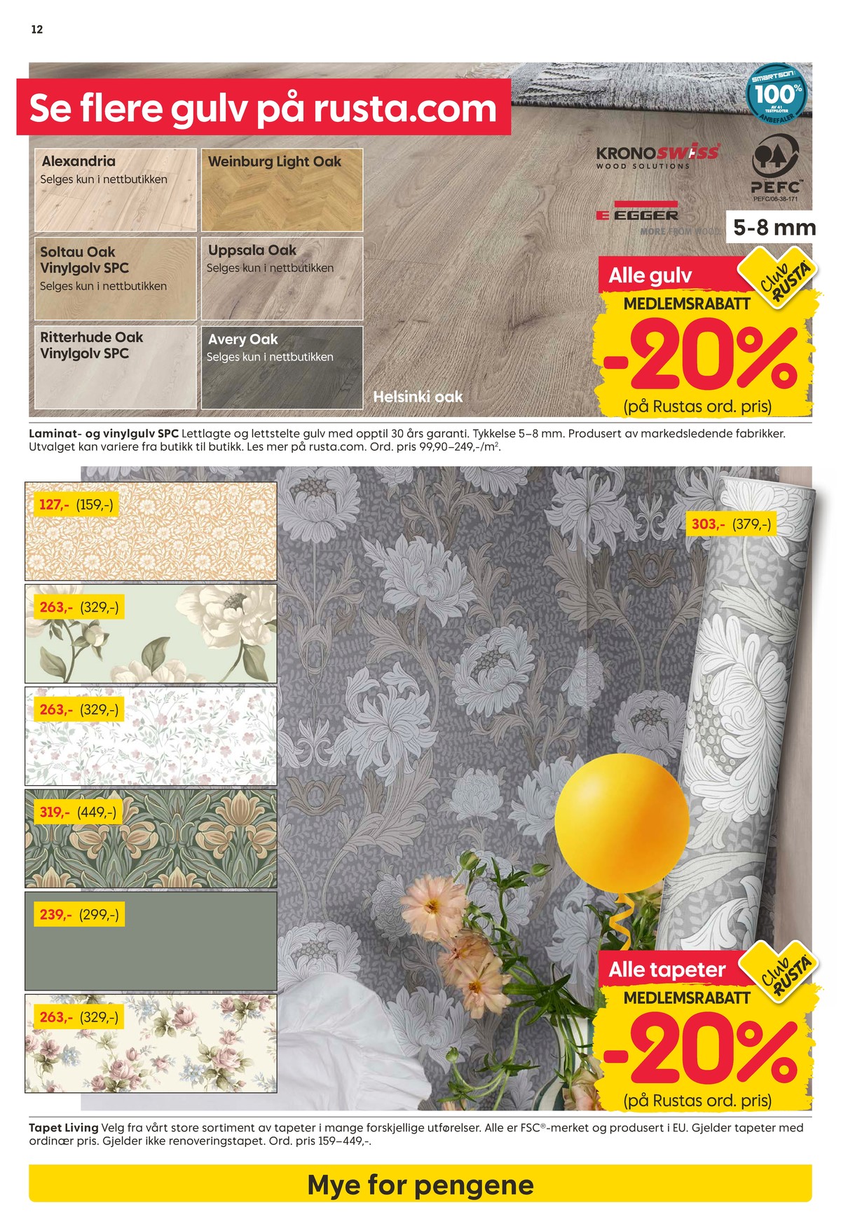 Se Rusta kundeavis for uge 17 på Tilbudsuken.no. Se gode tilbud på mange varer. Les kundeavisen her! Side 12