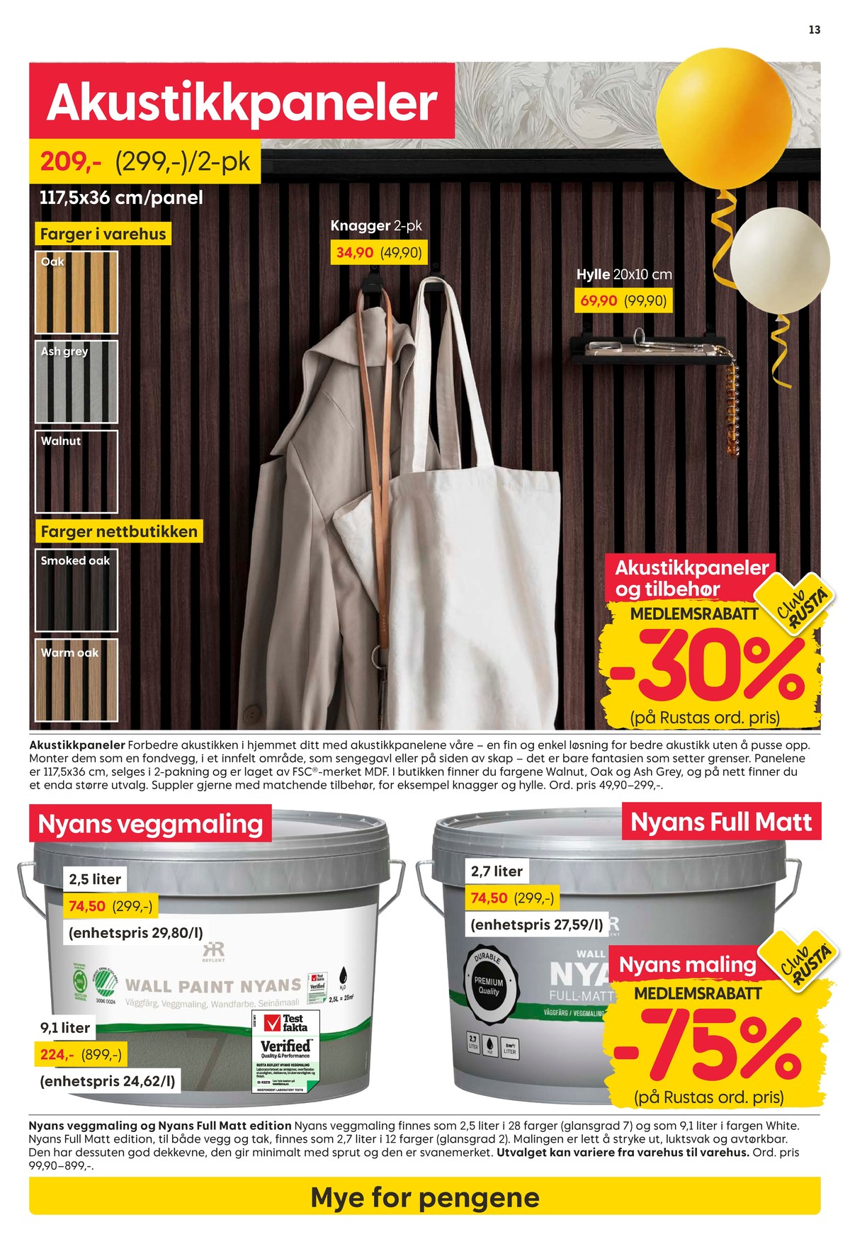 Se Rusta kundeavis for uge 17 på Tilbudsuken.no. Se gode tilbud på mange varer. Les kundeavisen her! Side 13