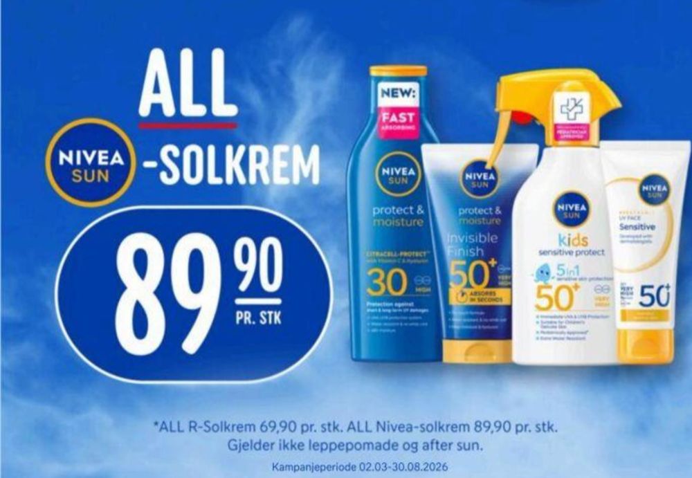 Nivea, Solkrem