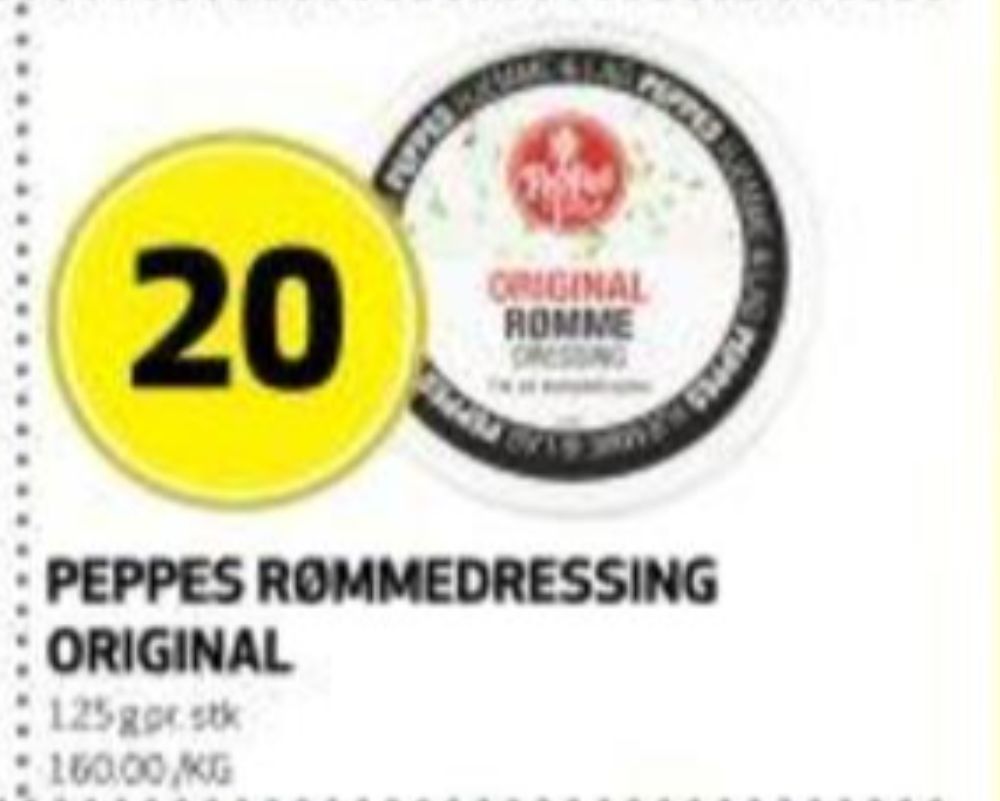 Peppes Pizza, Rømmedressing