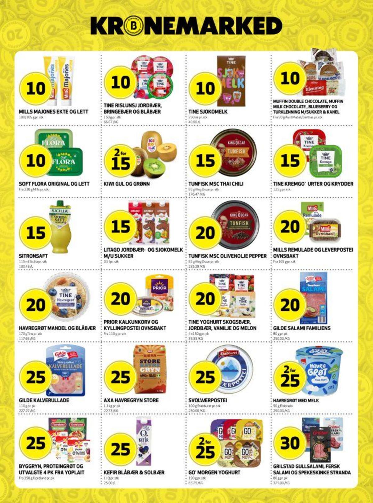 Se Bunnpris kundeavis for uke 17 på Tilbudsuken.no. Se gode tilbud på mange varer, f.eks. ekte majones mills eller lett majones mills. Les kundeavisen her! Side 13