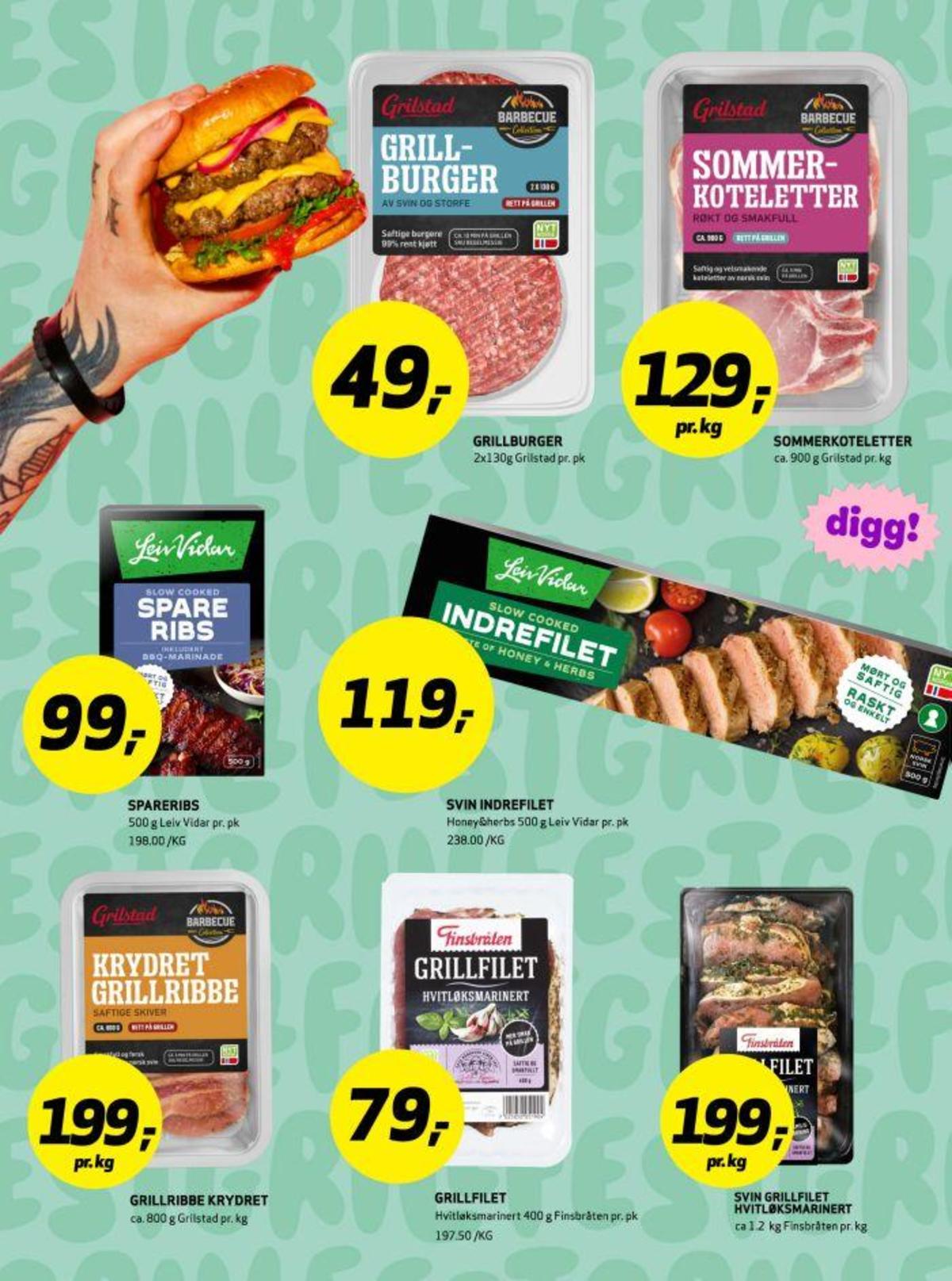 Se Bunnpris kundeavis for uke 17 på Tilbudsuken.no. Se gode tilbud på mange varer, f.eks. hakkebiff grilstad eller svinekoteletter grilstad. Les kundeavisen her! Side 8