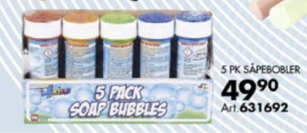 Ukjent, Såpebobler