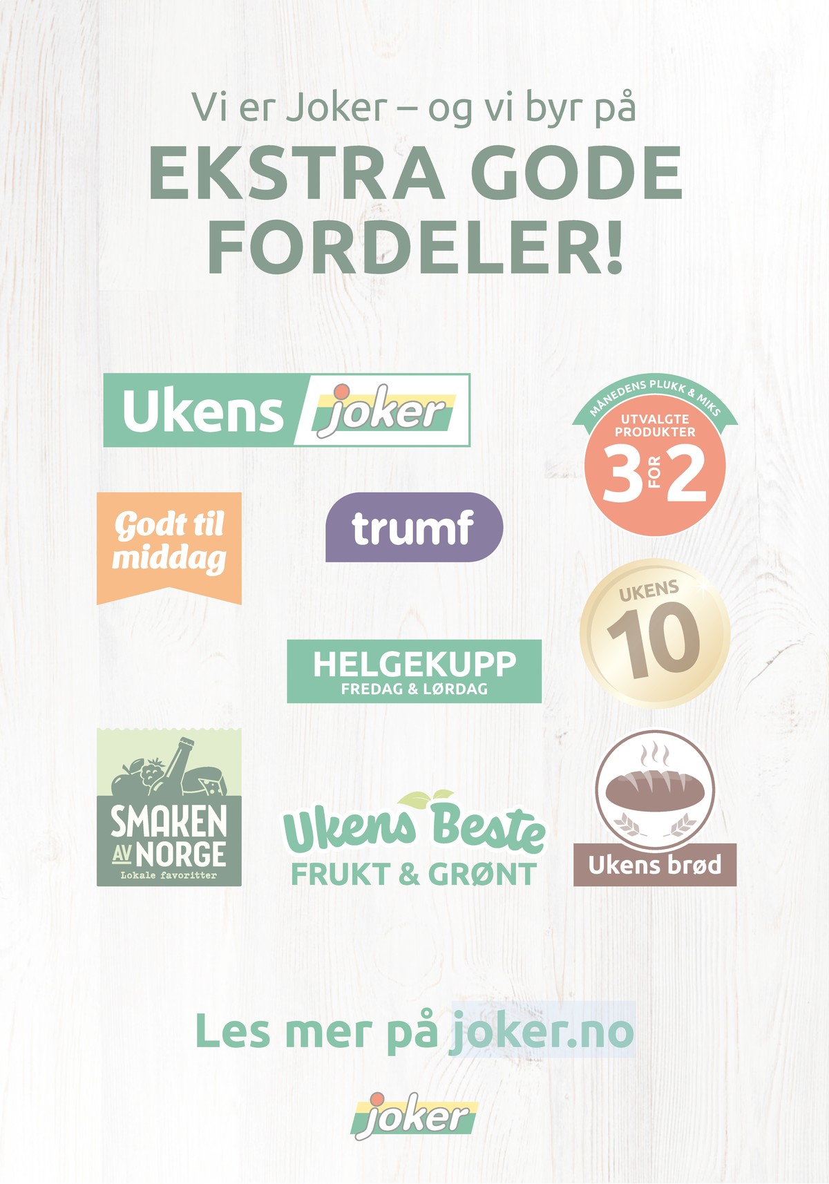 Se Joker kundeavis for uge 17 på Tilbudsuken.no. Se gode tilbud på mange varer. Les kundeavisen her! Side 27