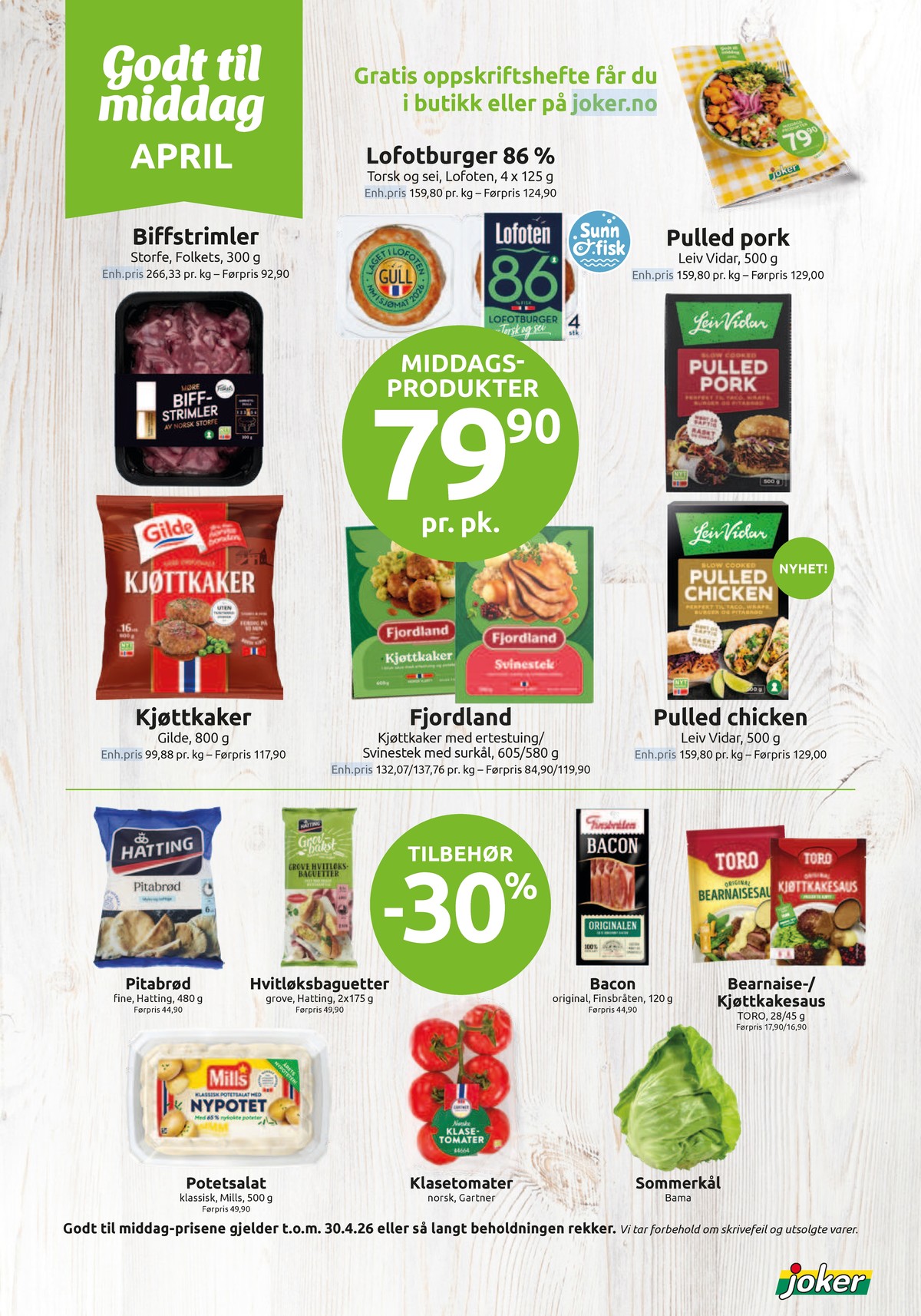 Se Joker kundeavis for uge 17 på Tilbudsuken.no. Se gode tilbud på mange varer. Les kundeavisen her! Side 7