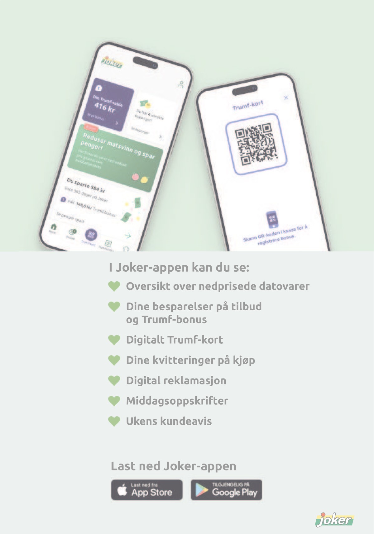 Se Joker kundeavis for uge 17 på Tilbudsuken.no. Se gode tilbud på mange varer. Les kundeavisen her! Side 22
