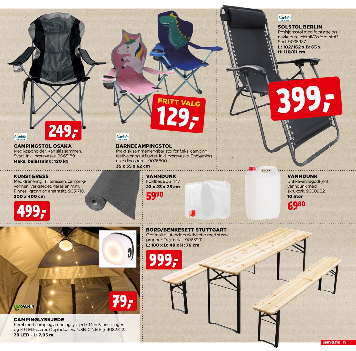 Se Jem & Fix kundeavis for uge 17 på Tilbudsuken.no. Se gode tilbud på mange varer. Les kundeavisen her! Side 15