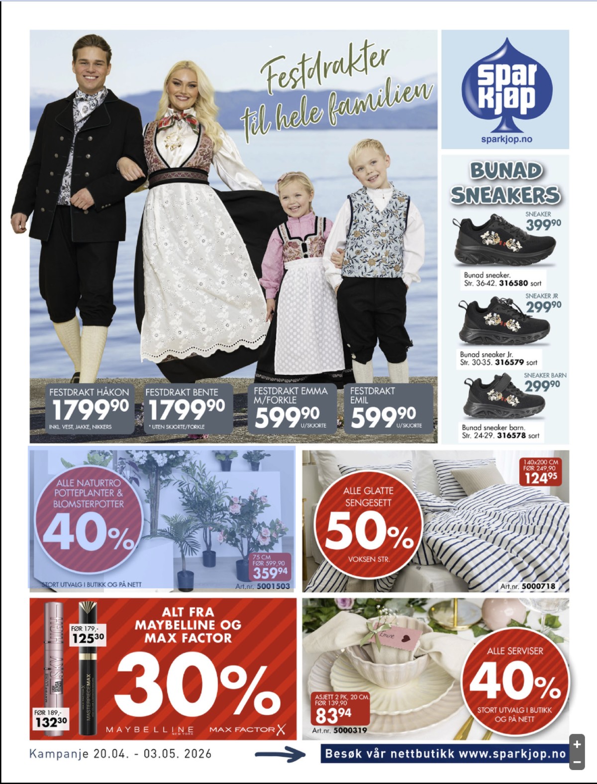 Se Sparkjøp kundeavis for uge 18 på Tilbudsuken.no. Se gode tilbud på mange varer. Les kundeavisen her! Side 1