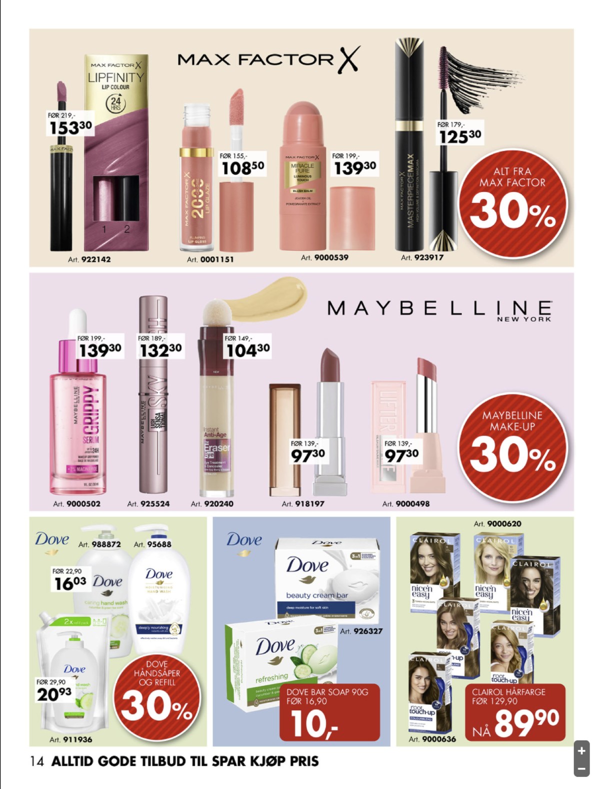 Se Sparkjøp kundeavis for uge 18 på Tilbudsuken.no. Se gode tilbud på mange varer. Les kundeavisen her! Side 14