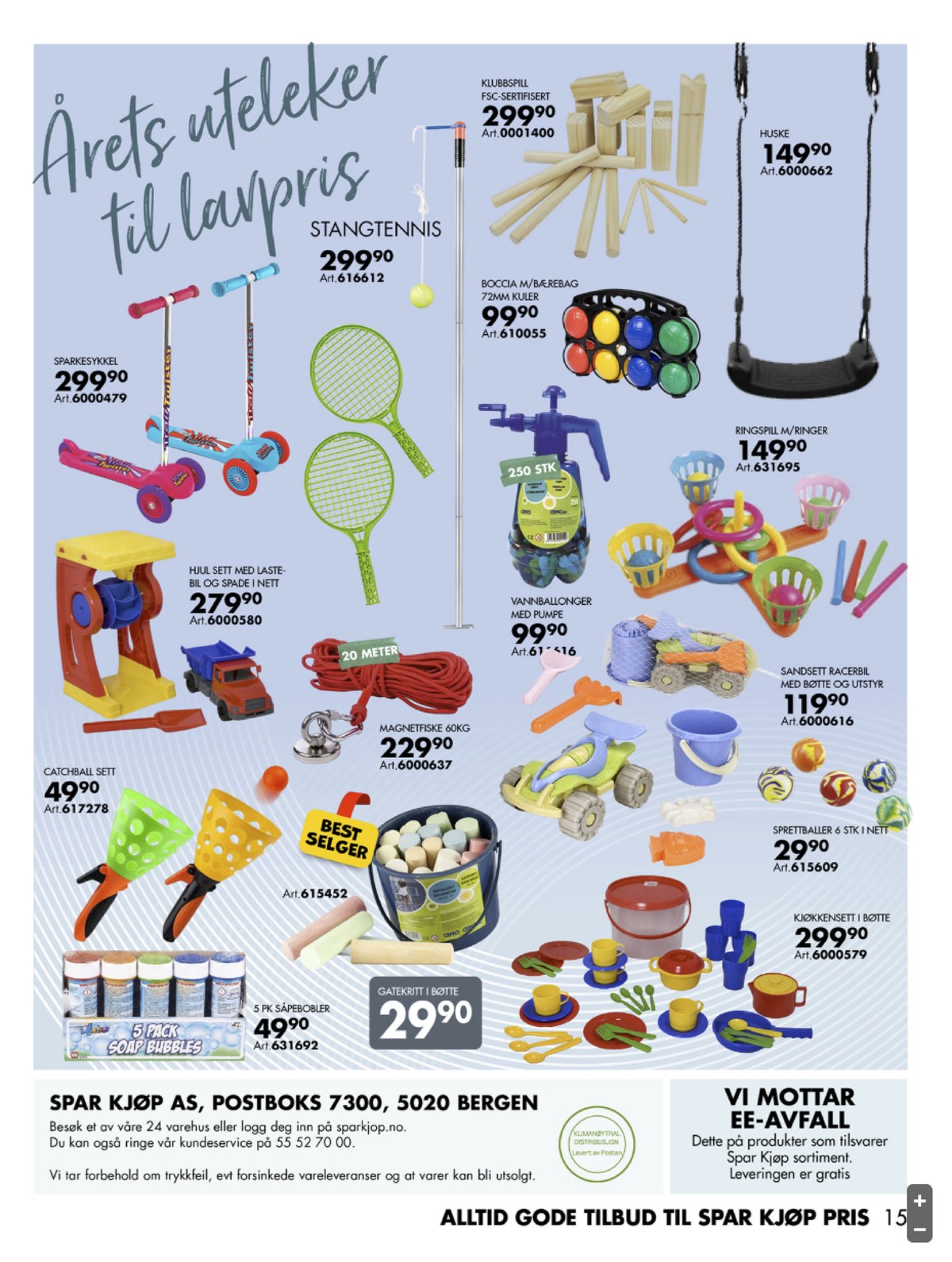 Se Sparkjøp kundeavis for uge 18 på Tilbudsuken.no. Se gode tilbud på mange varer. Les kundeavisen her! Side 15