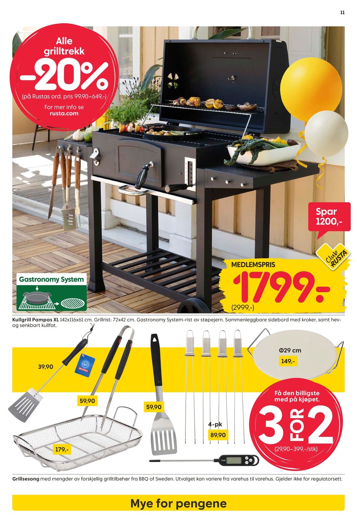 Se Rusta kundeavis for uke 18 på Tilbudsuken.no. Se gode tilbud på mange varer, f.eks. grill ukjent eller grillredskap ukjent. Les kundeavisen her! Side 11