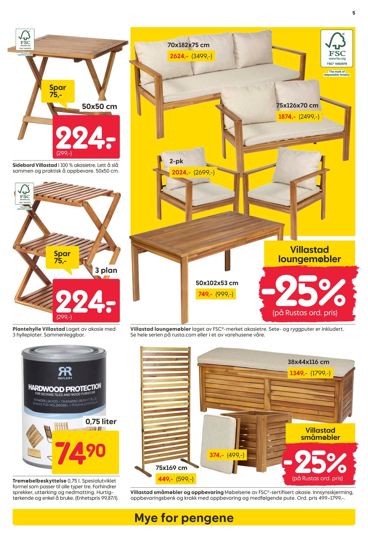 Se Rusta kundeavis for uke 18 på Tilbudsuken.no. Se gode tilbud på mange varer, f.eks. sidebord ukjent eller plantebord ukjent. Les kundeavisen her! Side 5