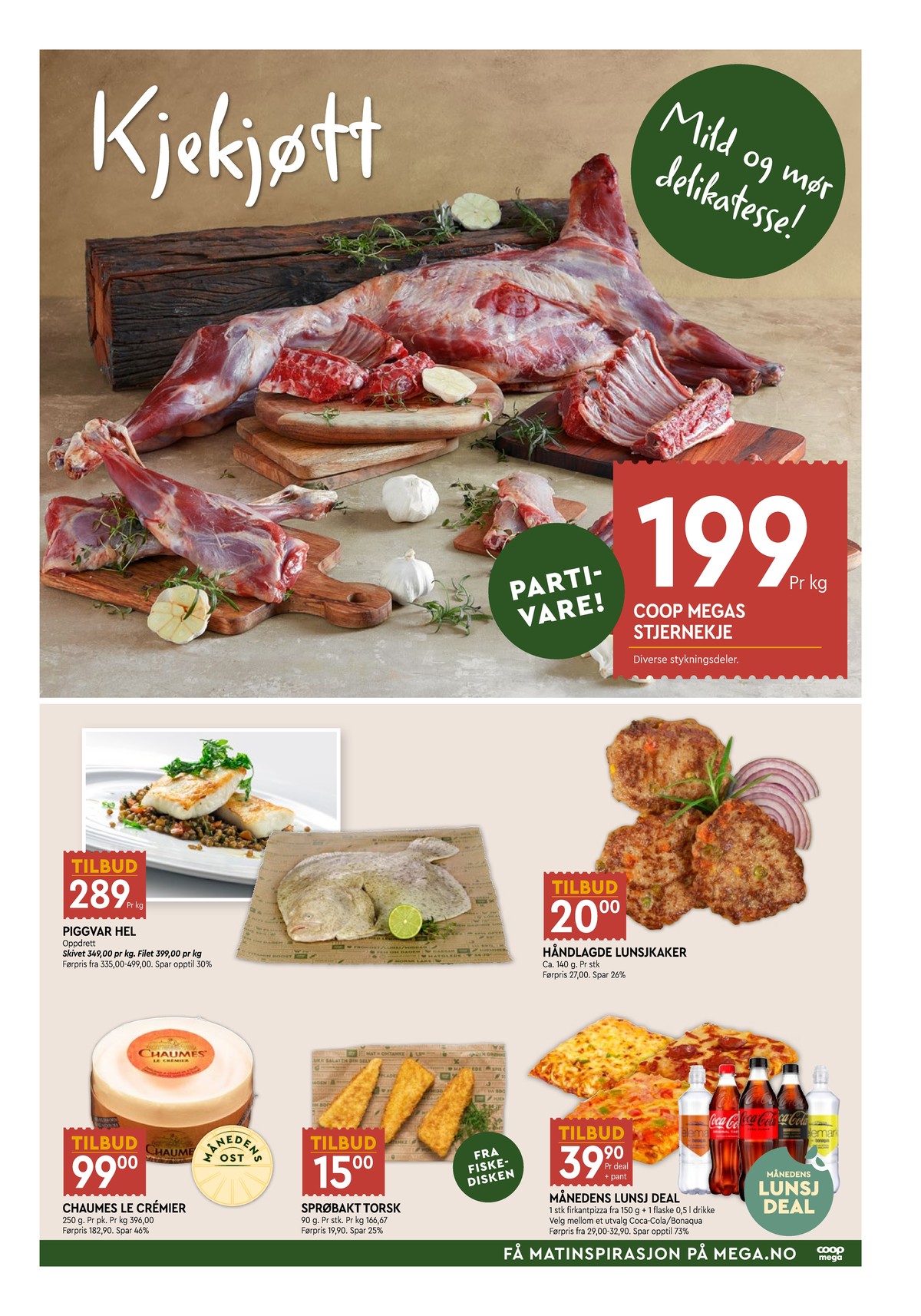 Se Coop Mega kundeavis for uke 18 på Tilbudsuken.no. Se gode tilbud på mange varer, f.eks. lammekjøtt coop eller piggvar ukjent. Les kundeavisen her! Side 5