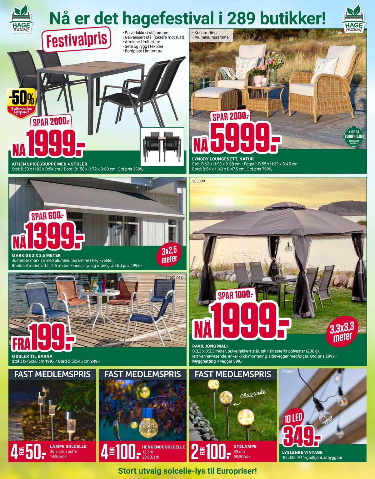 Se Europris kundeavis for uke 18 på Tilbudsuken.no. Se gode tilbud på mange varer, f.eks. hagemøbelsæt ukjent eller loungesett ukjent. Les kundeavisen her! Side 6