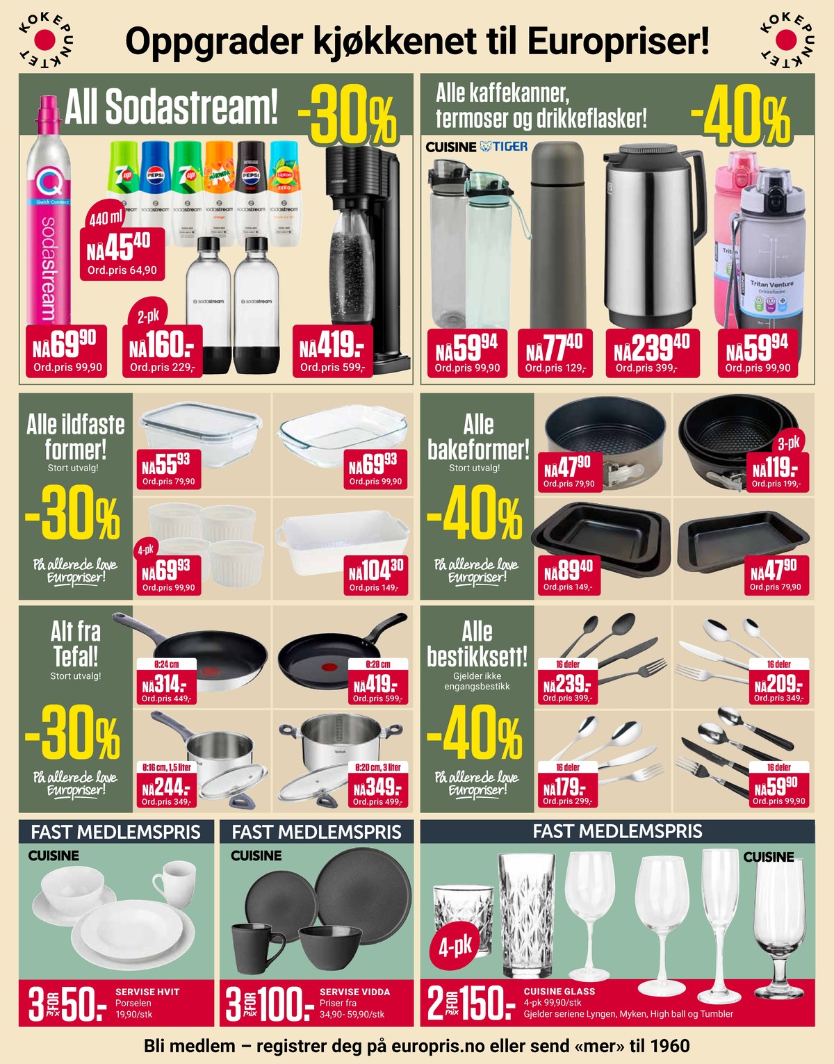 Se Europris kundeavis for uke 18 på Tilbudsuken.no. Se gode tilbud på mange varer, f.eks. glass cuisine eller servise cuisine. Les kundeavisen her! Side 9