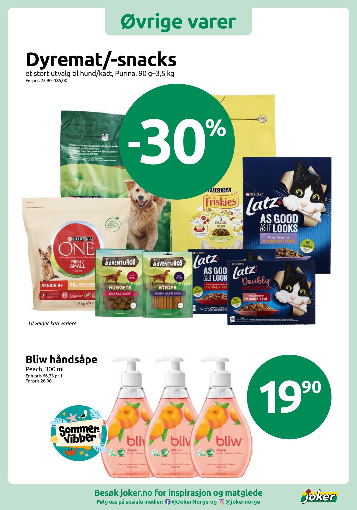 Se Joker kundeavis for uge 18 på Tilbudsuken.no. Se gode tilbud på mange varer. Les kundeavisen her! Side 12