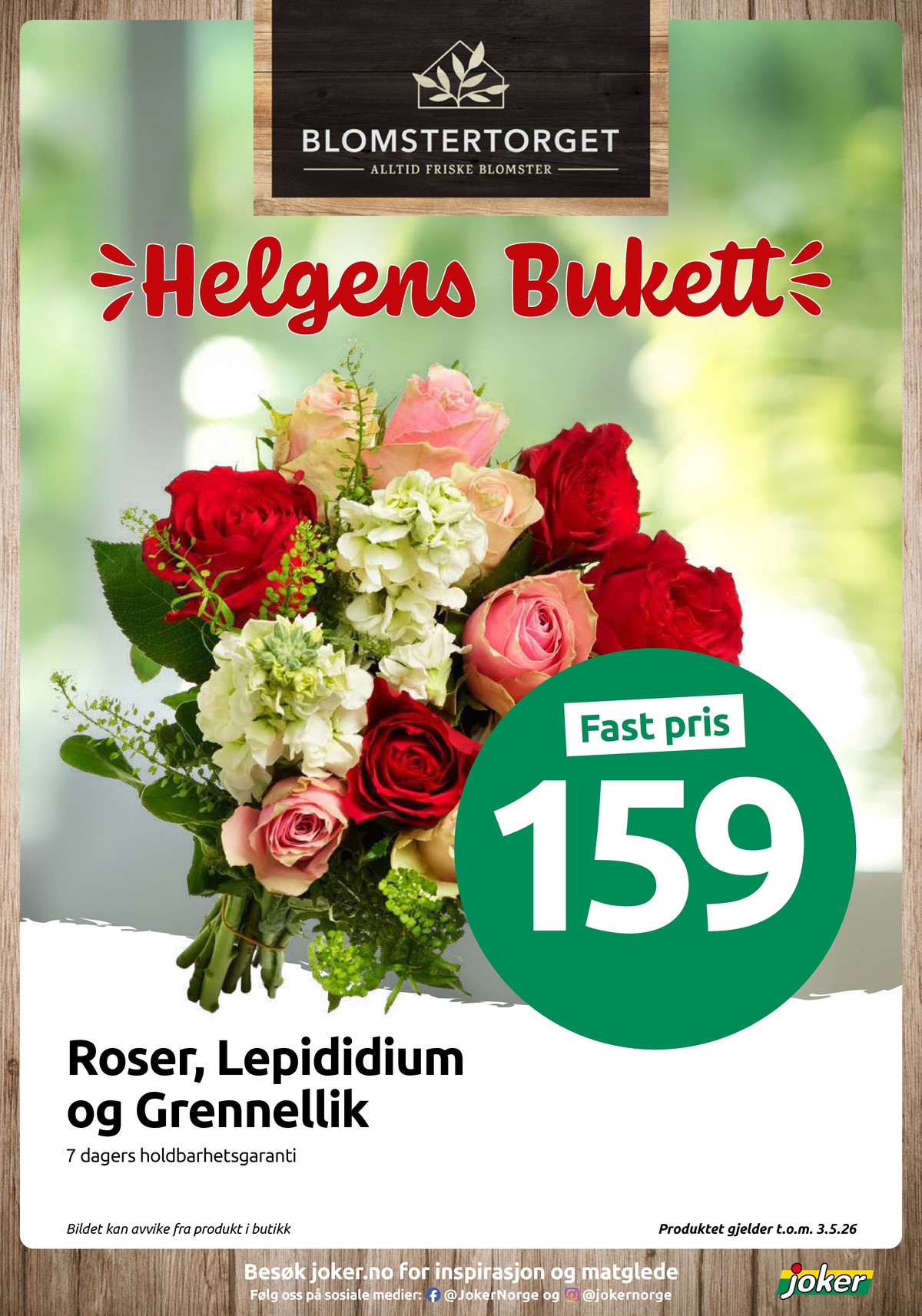 Se Joker kundeavis for uge 18 på Tilbudsuken.no. Se gode tilbud på mange varer. Les kundeavisen her! Side 14