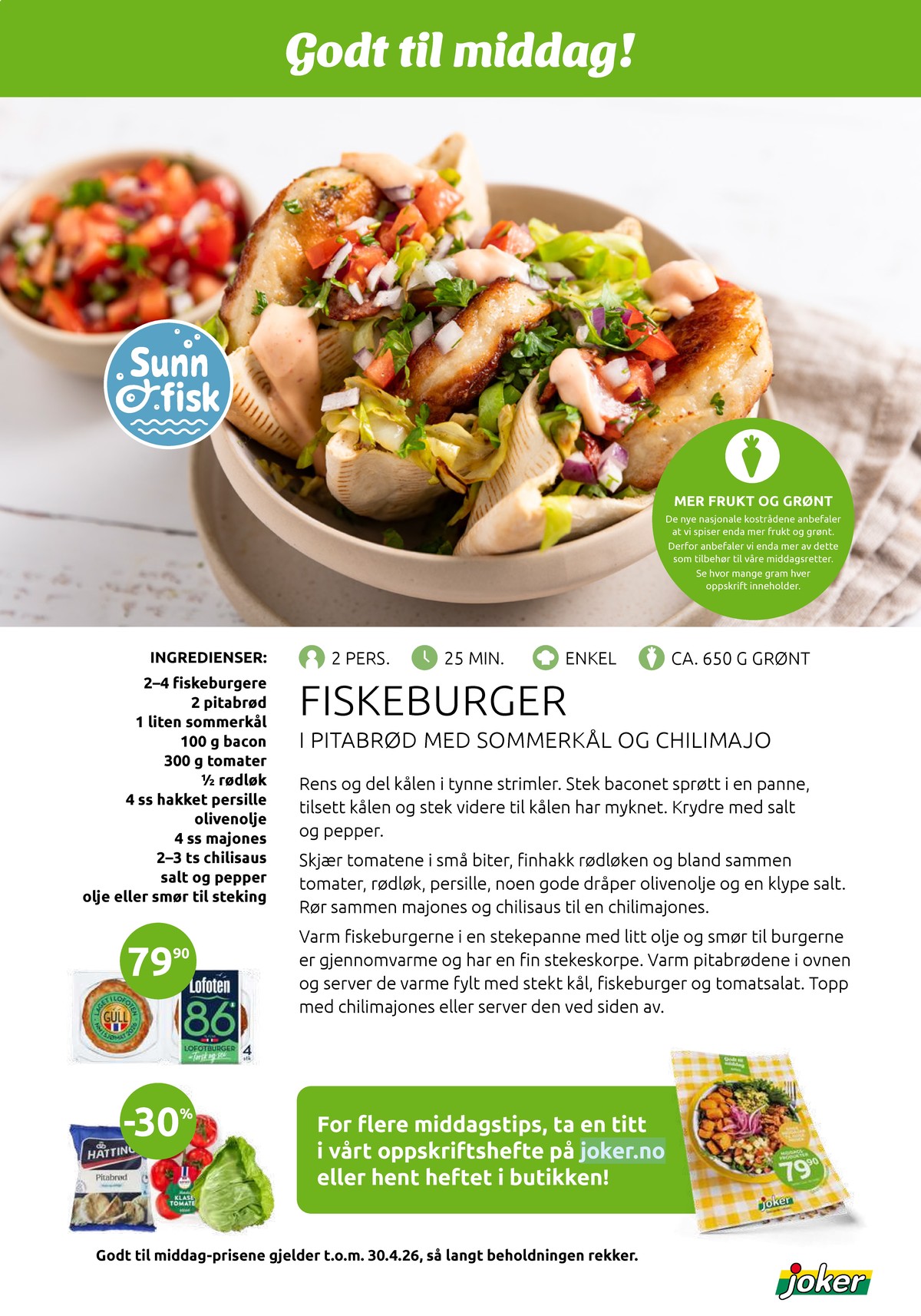 Se Joker kundeavis for uge 18 på Tilbudsuken.no. Se gode tilbud på mange varer. Les kundeavisen her! Side 20