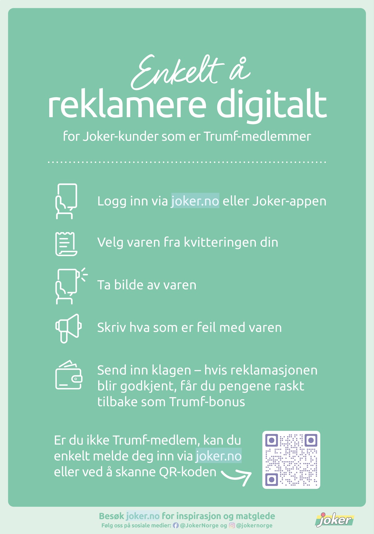 Se Joker kundeavis for uge 18 på Tilbudsuken.no. Se gode tilbud på mange varer. Les kundeavisen her! Side 29