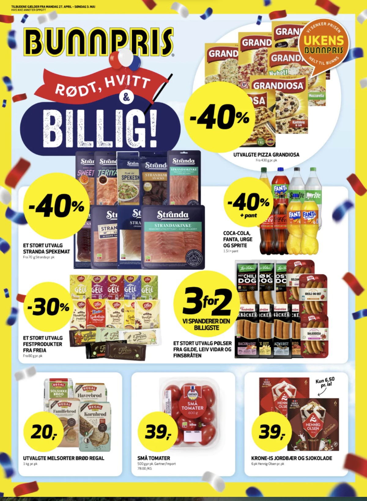 Se Bunnpris kundeavis for uke 18 på Tilbudsuken.no. Se gode tilbud på mange varer, f.eks. fanta fanta eller fanta zero fanta zero. Les kundeavisen her! Side 1