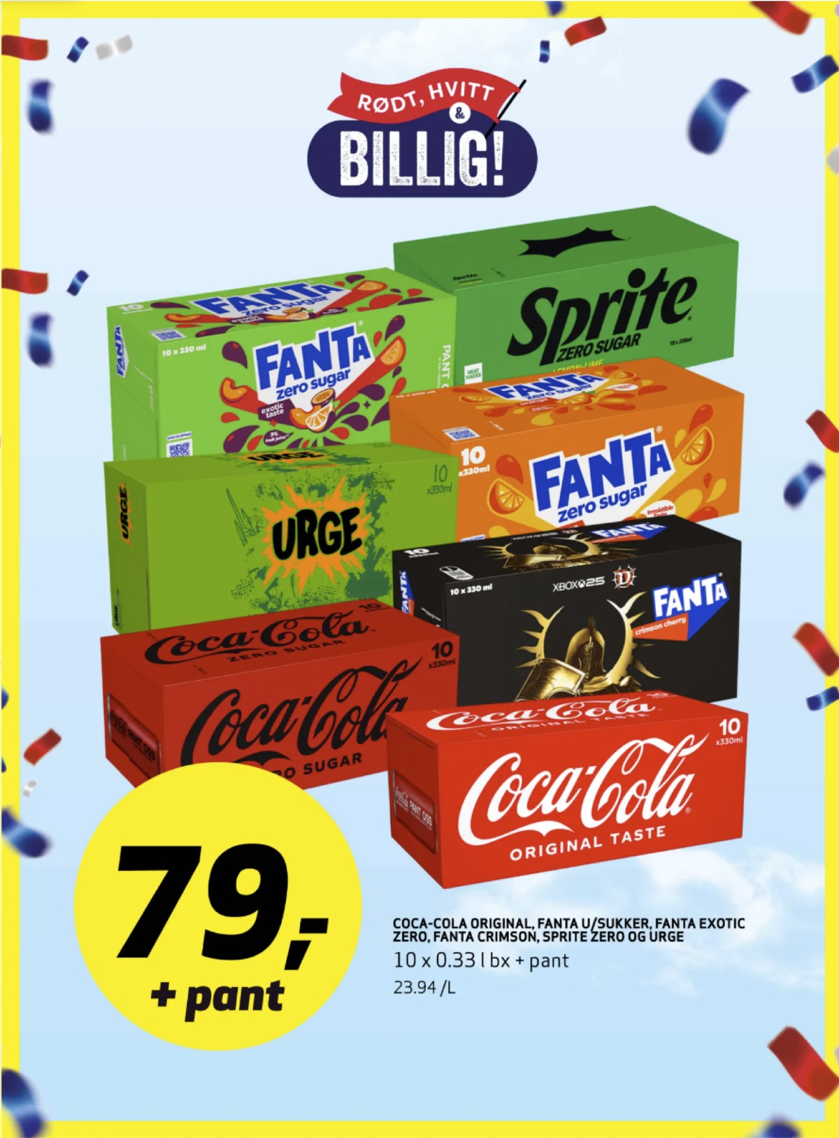 Se Bunnpris kundeavis for uke 18 på Tilbudsuken.no. Se gode tilbud på mange varer, f.eks. fanta exotic zero 10 pk. fanta eller sprite zero 10 pk. sprite. Les kundeavisen her! Side 13