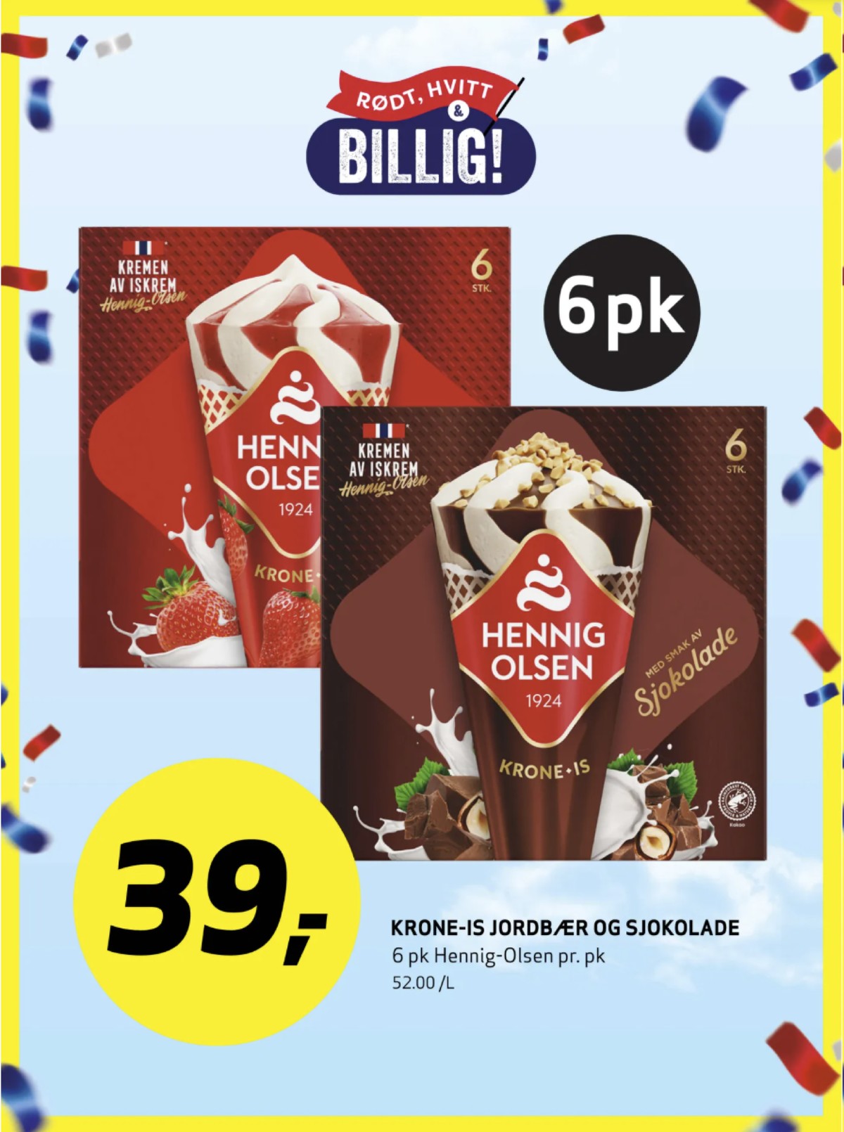 Se Bunnpris kundeavis for uke 18 på Tilbudsuken.no. Se gode tilbud på mange varer, f.eks. isvafler sjokolade hennig-olsen eller isvafler jordbær hennig-olsen. Les kundeavisen her! Side 22