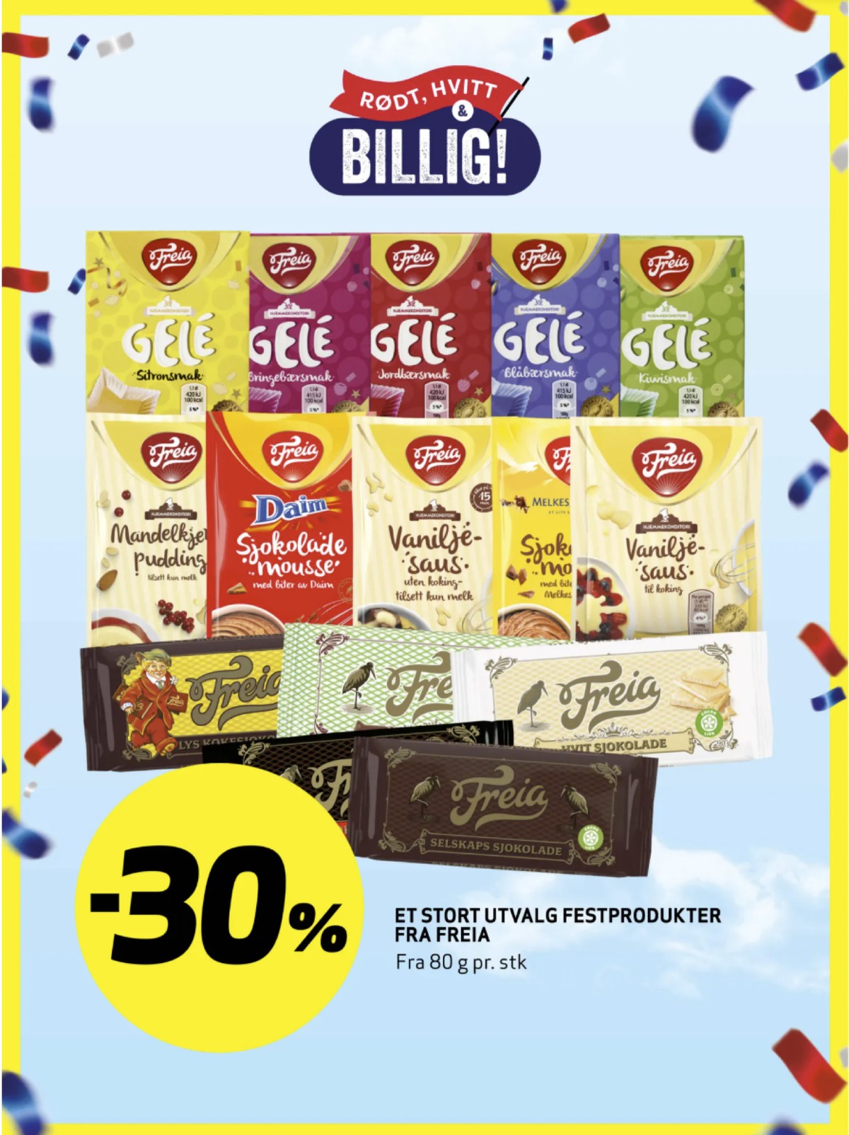 Se Bunnpris kundeavis for uke 18 på Tilbudsuken.no. Se gode tilbud på mange varer, f.eks. gele sitron freia eller gele jordbær freia. Les kundeavisen her! Side 26