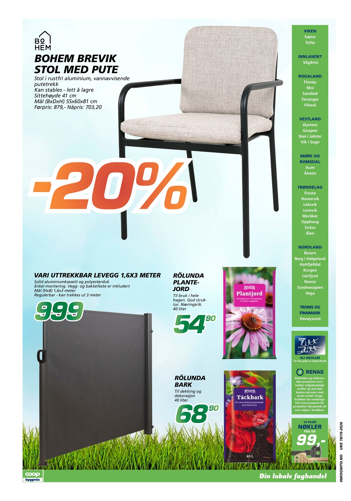 Se Coop Byggmix kundeavis for uge 18 på Tilbudsuken.no. Se gode tilbud på mange varer. Les kundeavisen her! Side 12