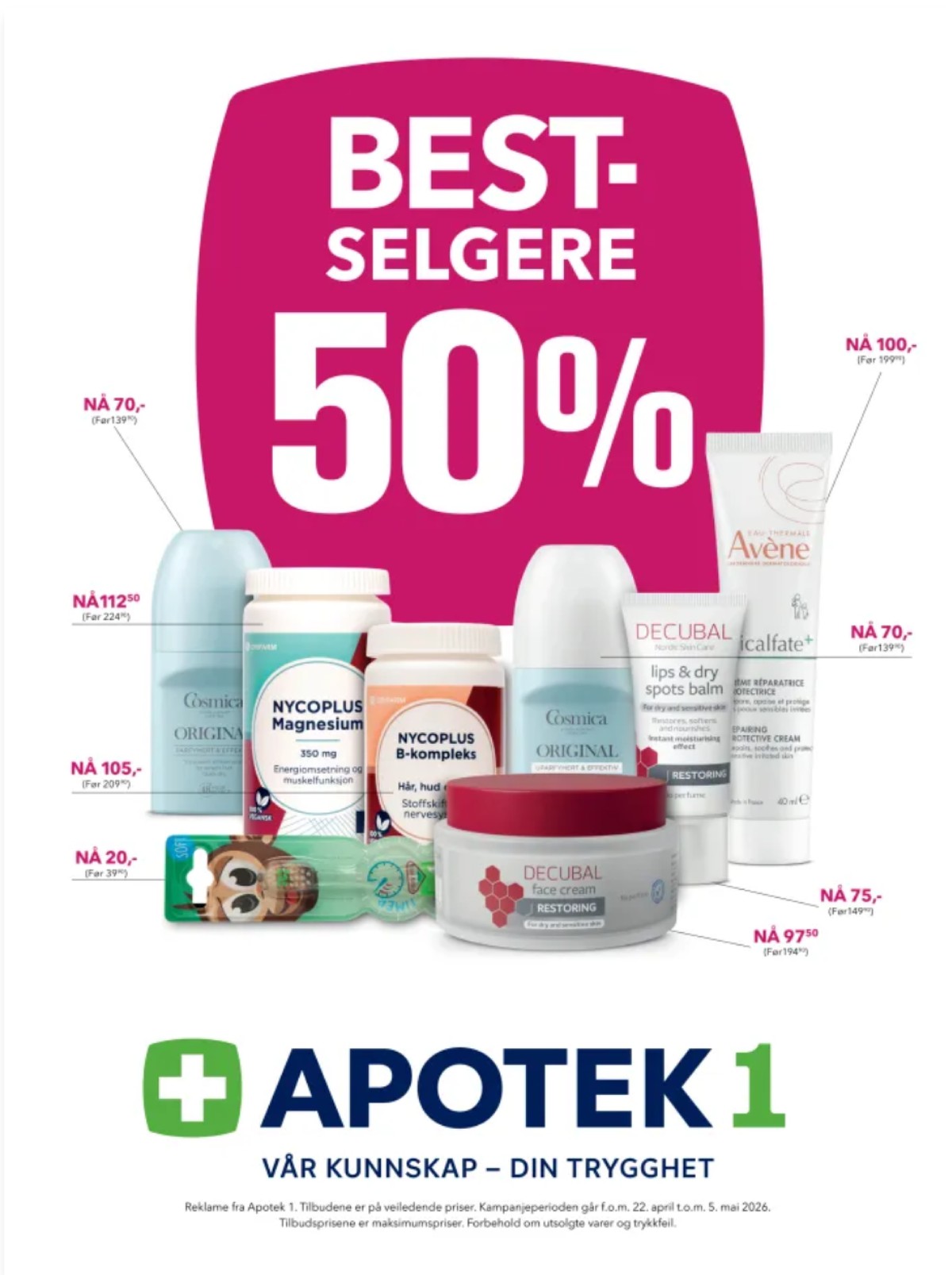 Se Apotek 1 kundeavis for uge 18 på Tilbudsuken.no. Se gode tilbud på mange varer. Les kundeavisen her! Side 2
