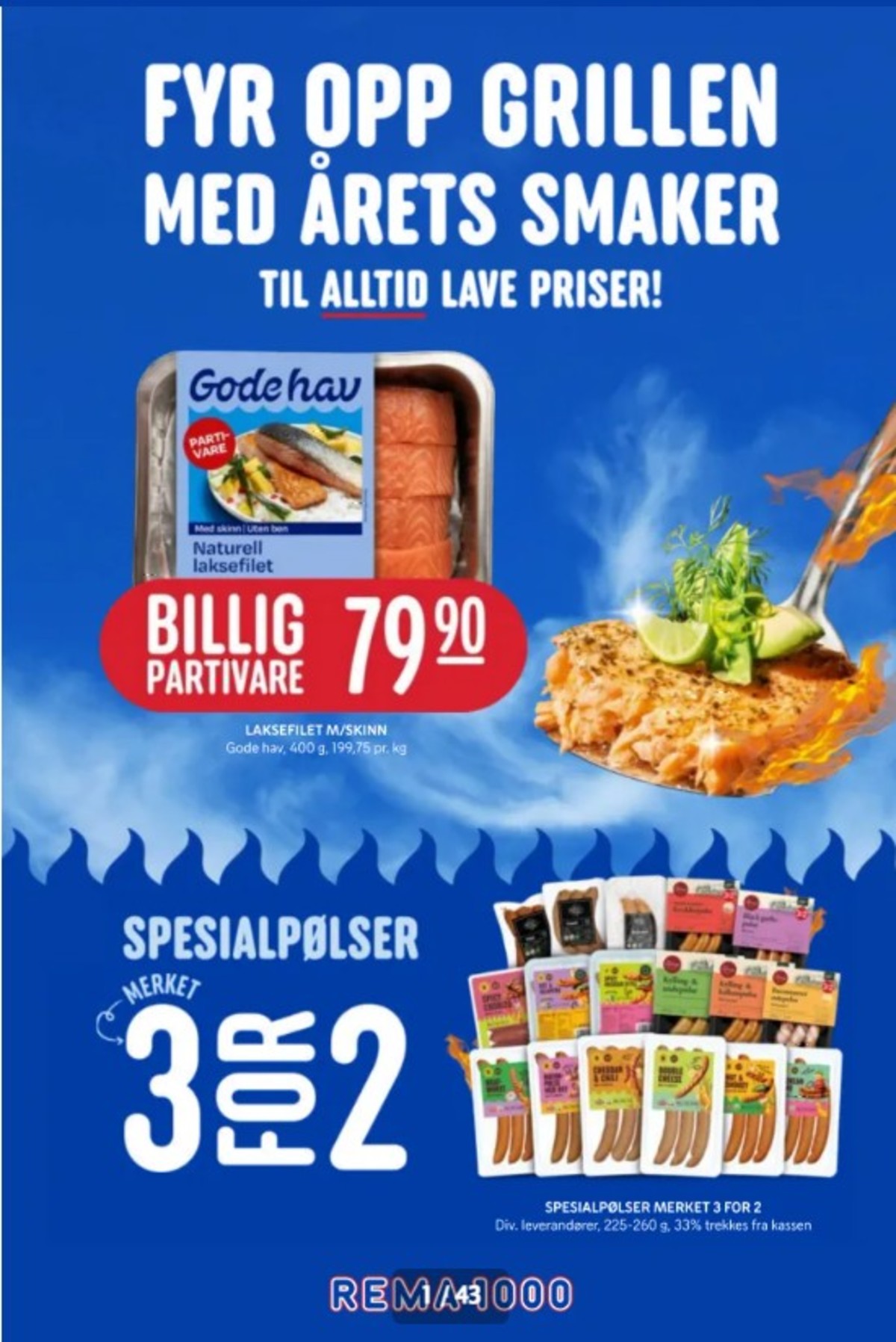 Se Rema 1000 kundeavis for uke 18 på Tilbudsuken.no. Se gode tilbud på mange varer, f.eks. laksefilet godehav eller bratwurst pølser rema 1000. Les kundeavisen her! Side 1