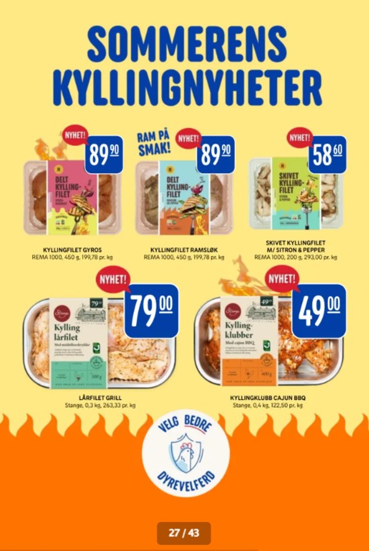 Se Rema 1000 kundeavis for uge 18 på Tilbudsuken.no. Se gode tilbud på mange varer. Les kundeavisen her! Side 27