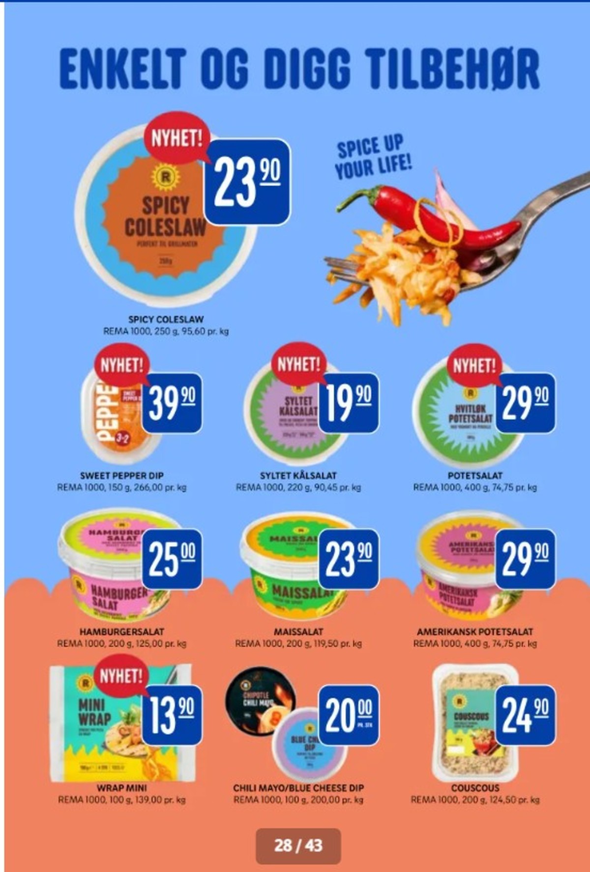 Se Rema 1000 kundeavis for uge 18 på Tilbudsuken.no. Se gode tilbud på mange varer. Les kundeavisen her! Side 28
