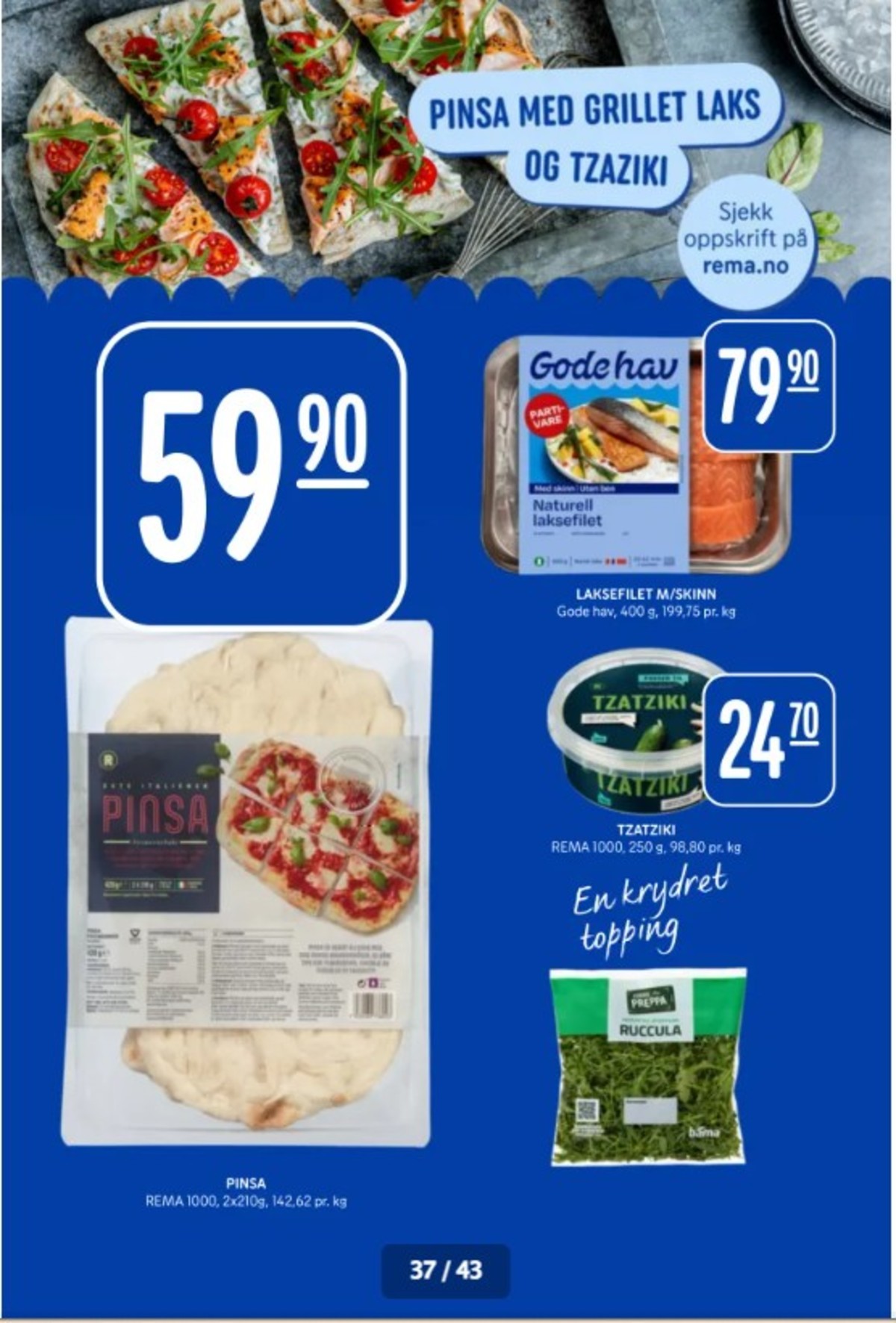 Se Rema 1000 kundeavis for uge 18 på Tilbudsuken.no. Se gode tilbud på mange varer. Les kundeavisen her! Side 37