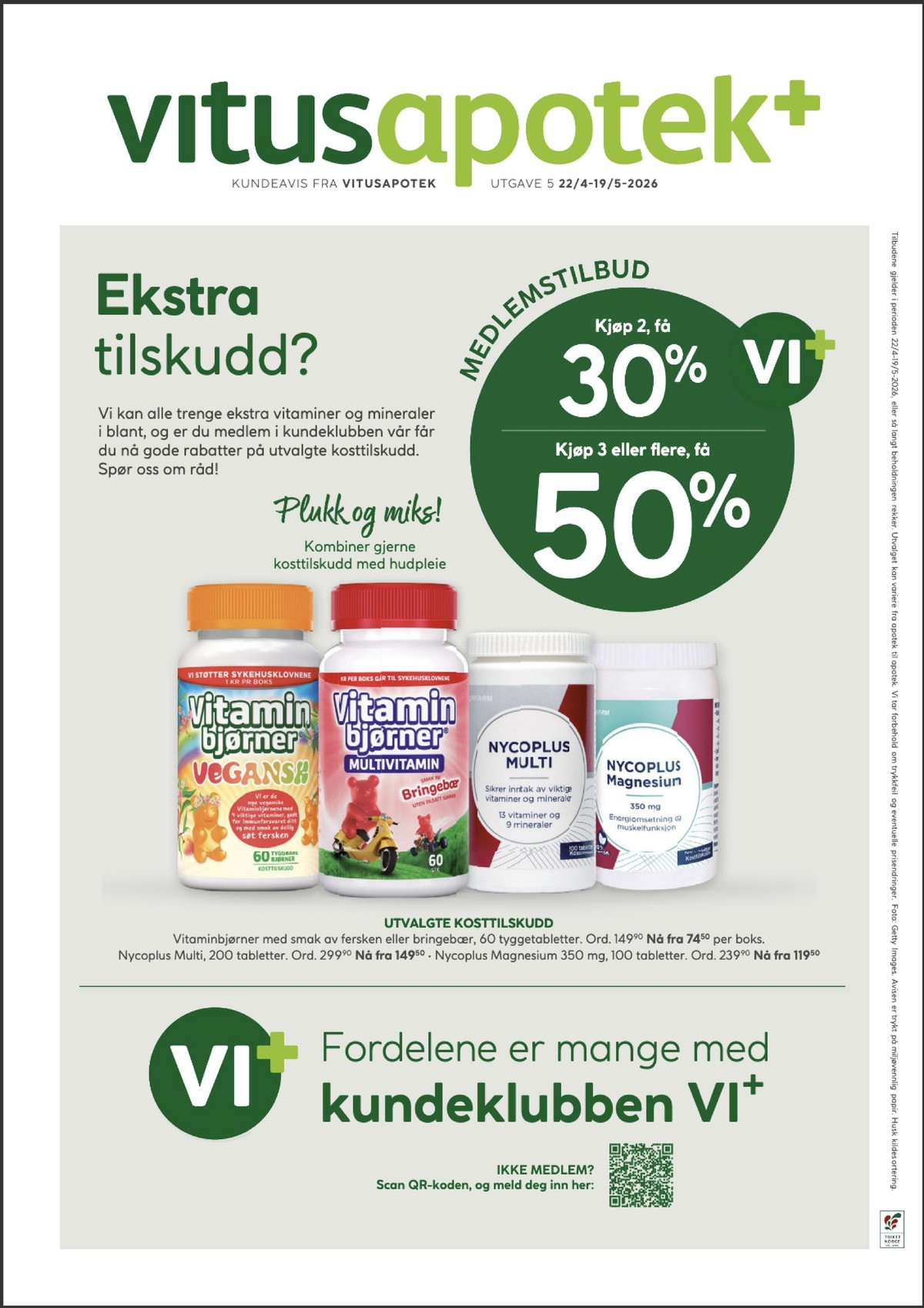 Se Vitus Apotek kundeavis for uge 19 på Tilbudsuken.no. Se gode tilbud på mange varer. Les kundeavisen her! Side 8