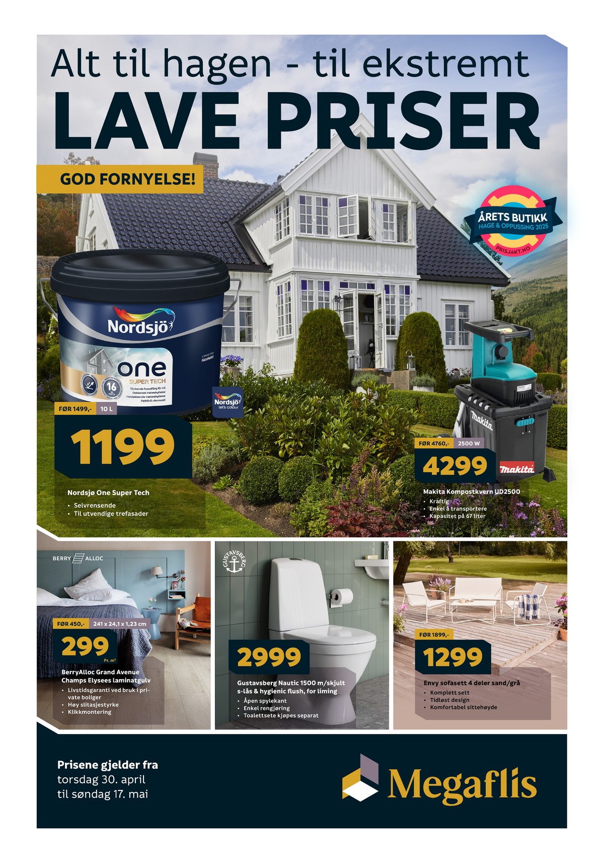 Se Megaflis kundeavis for uge 19 på Tilbudsuken.no. Se gode tilbud på mange varer. Les kundeavisen her! Side 1