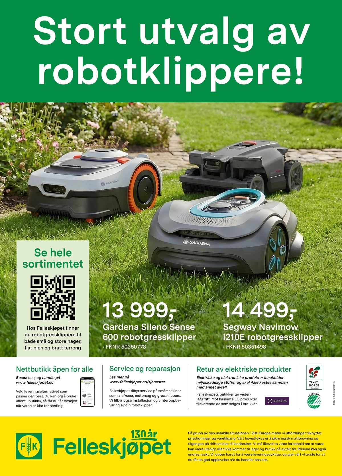 Se Felleskjøpet kundeavis for uge 19 på Tilbudsuken.no. Se gode tilbud på mange varer. Les kundeavisen her! Side 8