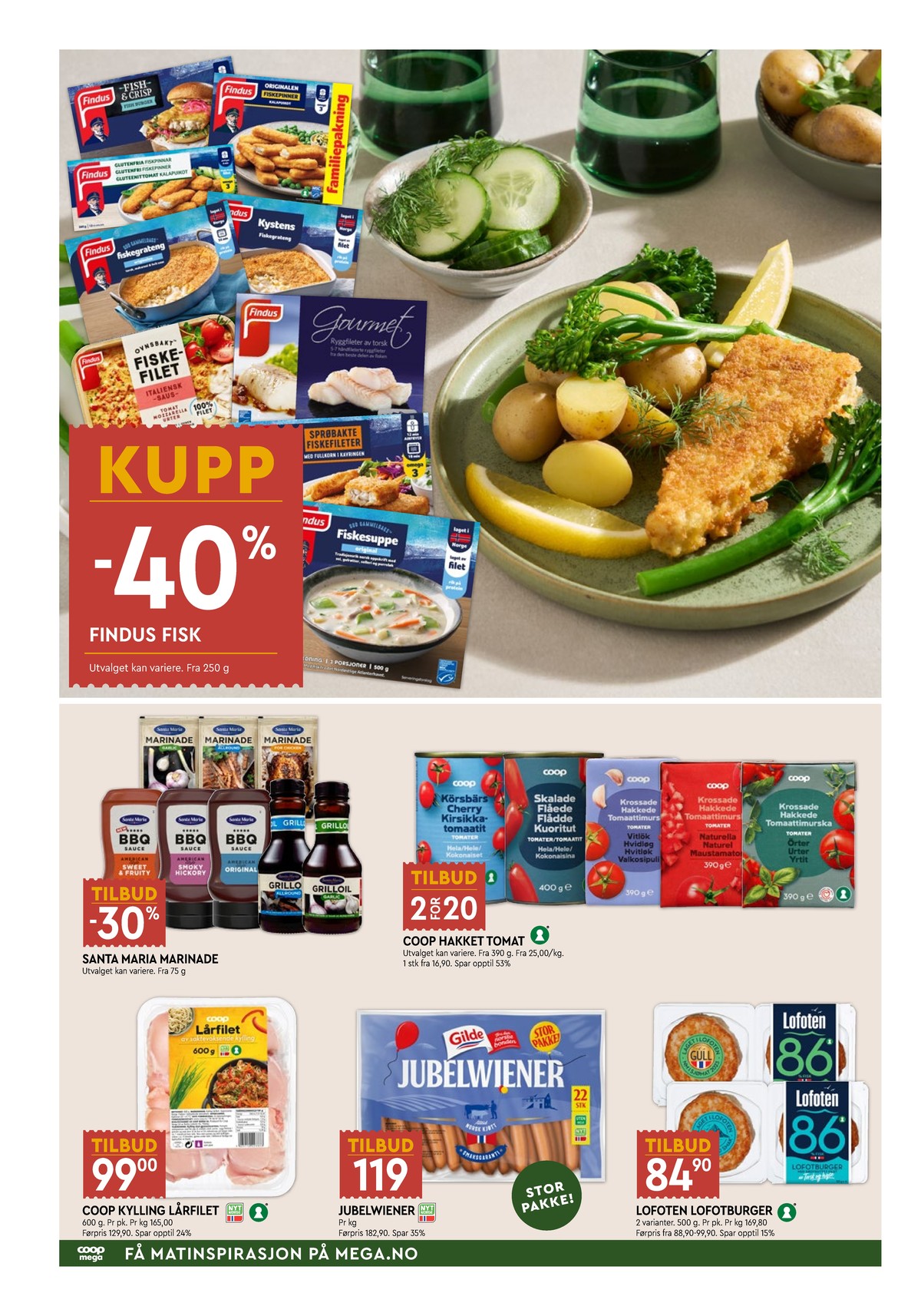 Se Coop Mega kundeavis for uge 19 på Tilbudsuken.no. Se gode tilbud på mange varer. Les kundeavisen her! Side 2