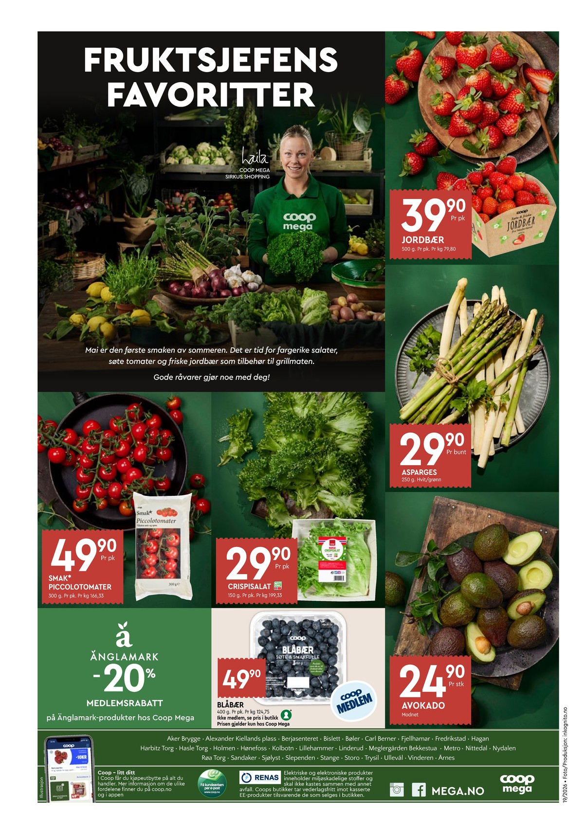 Se Coop Mega kundeavis for uge 19 på Tilbudsuken.no. Se gode tilbud på mange varer. Les kundeavisen her! Side 8