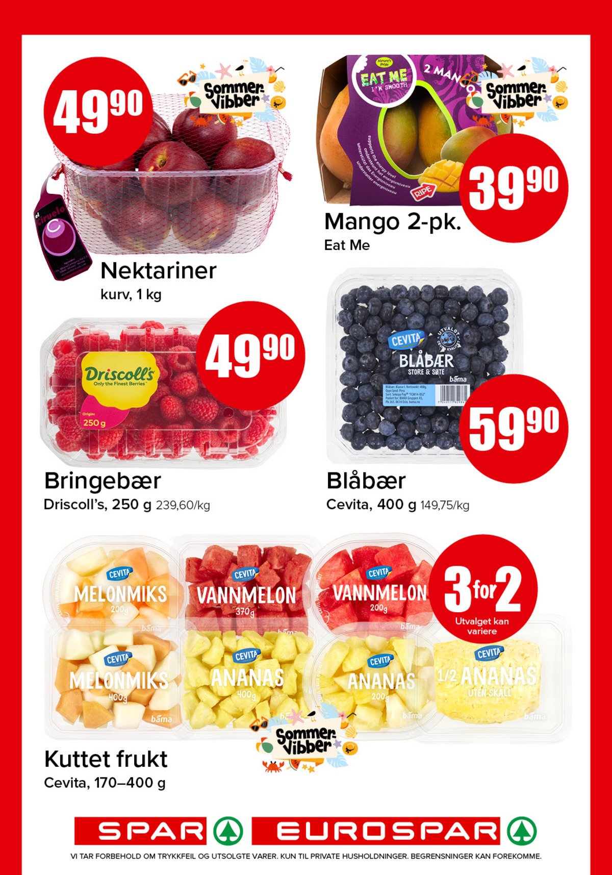 Se Spar - Eurospar kundeavis for uke 19 på Tilbudsuken.no. Se gode tilbud på mange varer, f.eks. nektarin ukjent eller mango eat me. Les kundeavisen her! Side 3