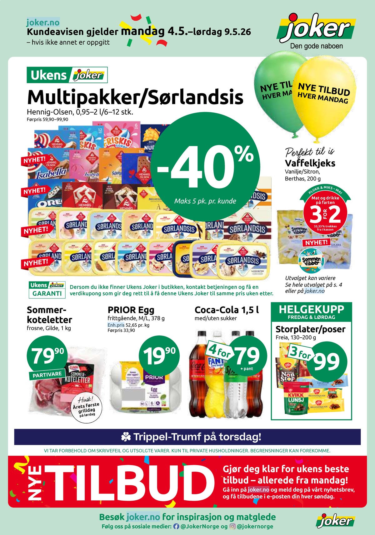 Se Joker kundeavis for uge 19 på Tilbudsuken.no. Se gode tilbud på mange varer. Les kundeavisen her! Side 1